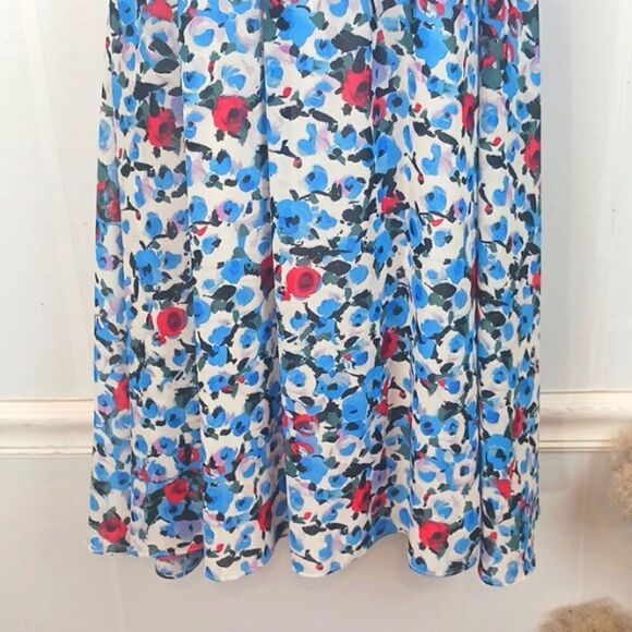 Badgley Mischka Women's floral halter mini shift dress size 6 Boho - Picture 5 of 12